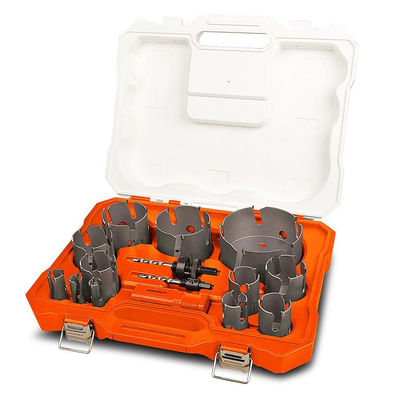 18 PCE PROFESSIONAL GRADE TCT MULTI CONSTRUCTION HOLE SAW SET THE