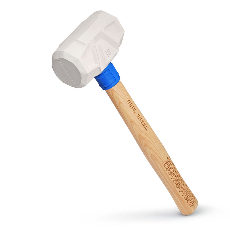 HICKORY WHITE RUBBER MALLET,16-OUNCE