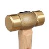 Hickory Brass Non-Sparking Hammer, 20-Ounce