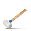 Hickory White Rubber Mallet, 16-Ounce